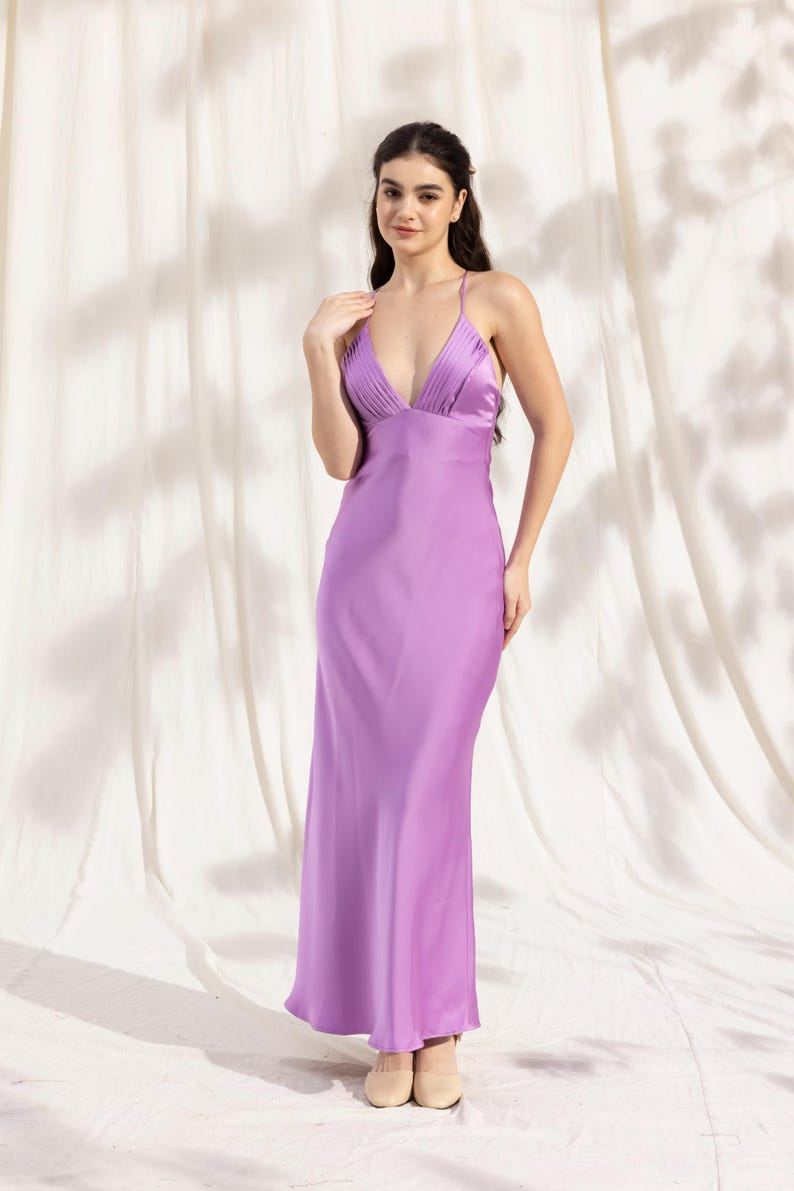 YasmDressArt Elegant Lightweight Silk Slip Dress