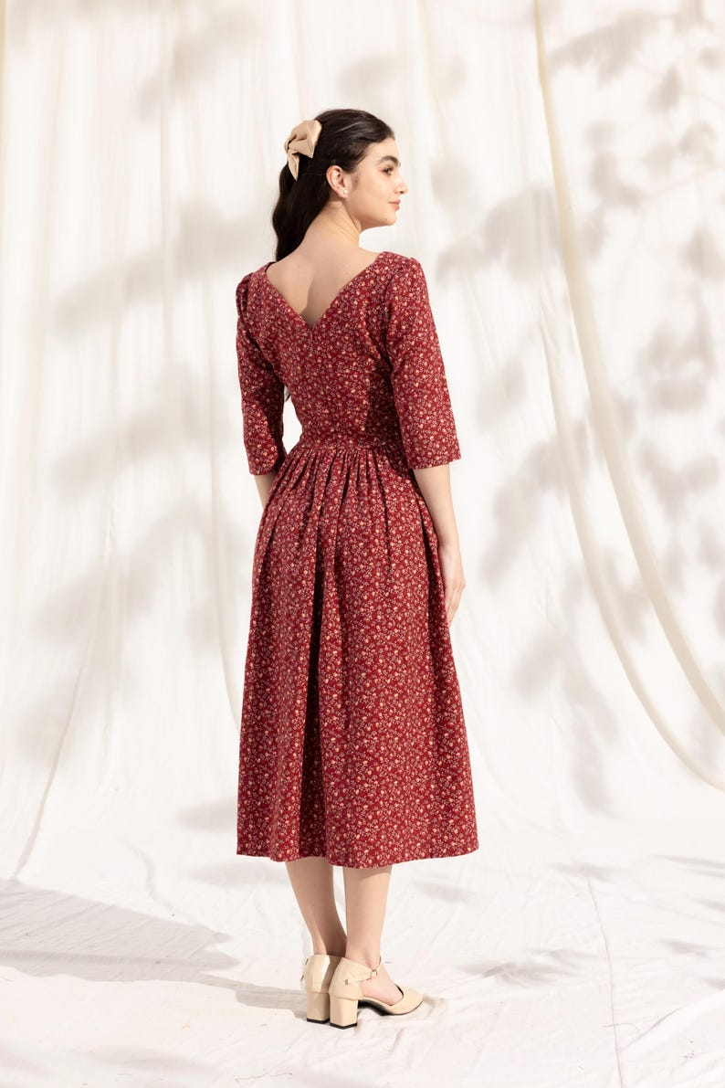 YasmDressArt Floral Cotton Dress – Bohemian Style for Summer, Beach & Holiday Outfits