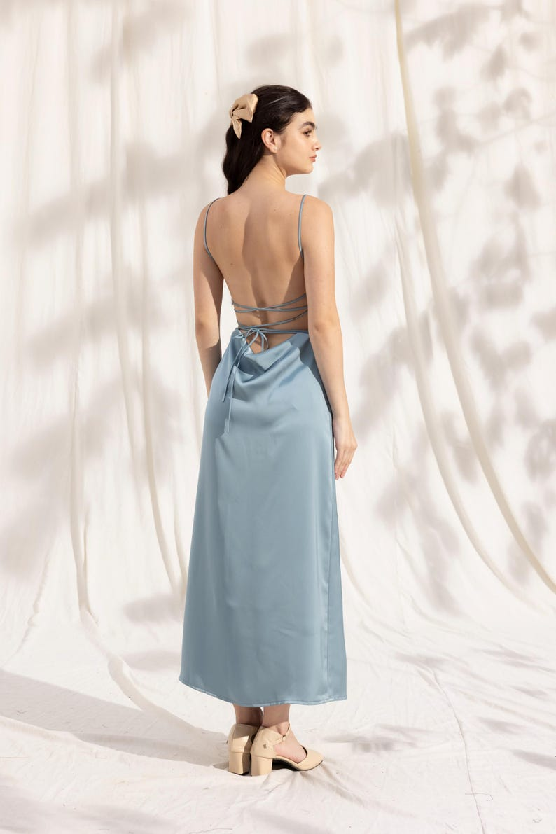 YasmDressArt Elegant Silk Slip Dress