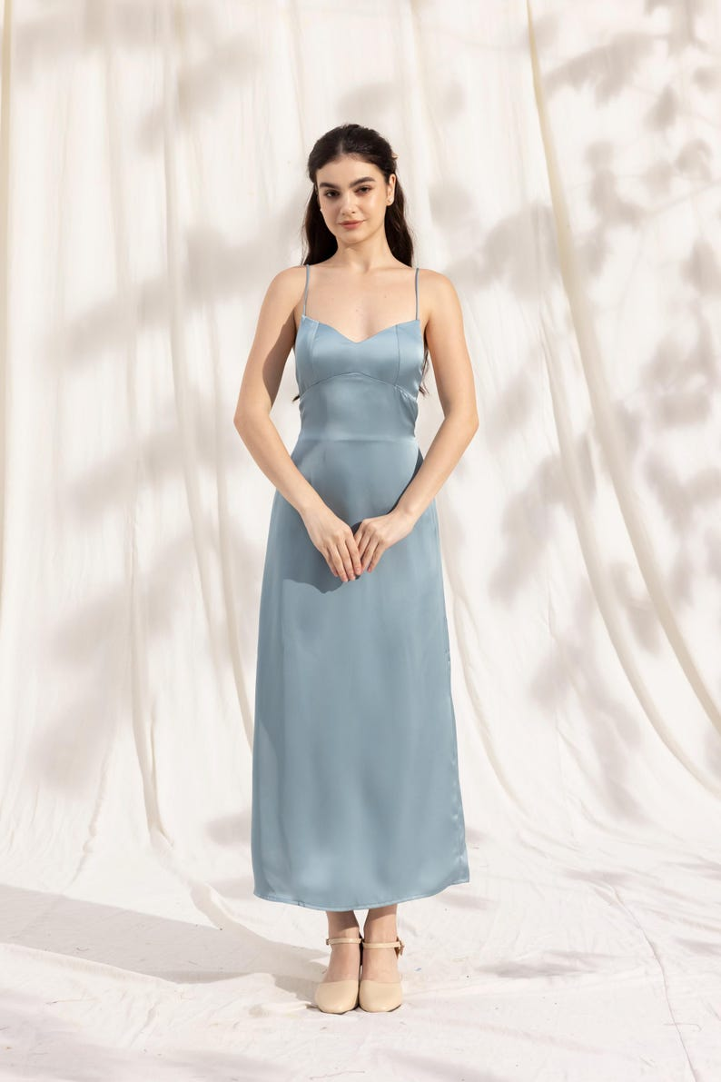 YasmDressArt Elegant Silk Slip Dress